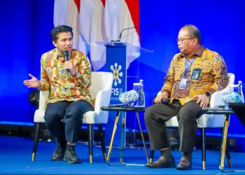 Wakil Gubernur Jatim Emil Elestianto Dardak dalam pertemuan bertajuk Indonesia International Financial Inclusion Summit 2025 di Hotel Indonesia Kempinski Jakarta.