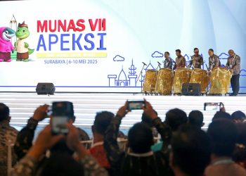 Pembukaan Munas APEKSI di Grand City Convention Hall, Surabaya.