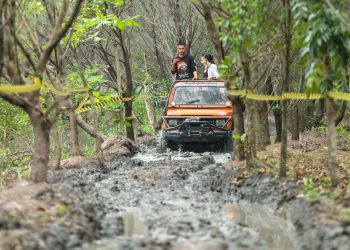 Salah satu wisata Offroad di Surabaya yang baru saja diresmikan oleh Wali Kota Surabaya Eri Cahyadi.