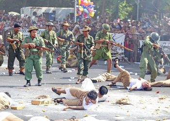Foto dokumentasi Parade Juang tahun lalu.