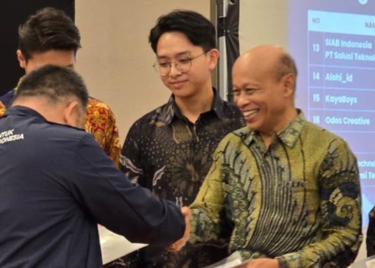 Penyerahan penghargaan sebagai Inkubator Bisnis Unggulan 2025 dari Asosiasi Inkubator Bisnis Indonesia dalam ajang penghargaan tahunan nasional AIBI 2025.