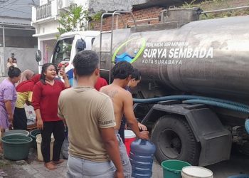 menangani gangguan distribusi air yang terjadi di Kawasan Medayu Utara, Kelurahan Medokan Ayu, Kecamatan Rungkut, Kota Surabaya