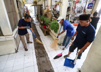 Gernas Mapan di Pasar Sememi, di Jalan Bandarejo No.1, Kelurahan Sememi, Kecamatan Benowo, Surabaya.