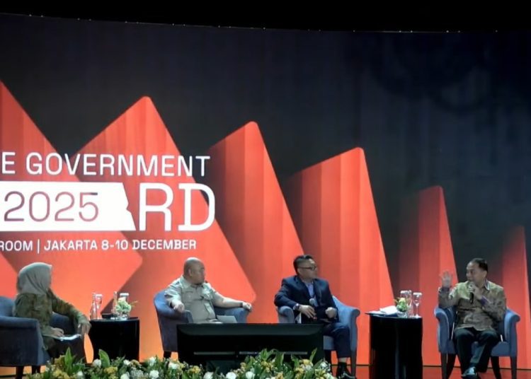 Seminar Innovative Government Award yang diselenggarakan oleh Kementerian Dalam Negeri di Kempinski Grand Ballroom, Jakarta Pusat.