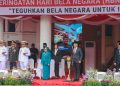 Upacara peringatan Hari Bela Negara (HBN) ke-77 di halaman Balai Kota.