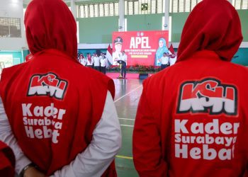 Apel Gebyar Pemberantasan Sarang Nyamuk 3M Plus di Gelanggang Remaja.