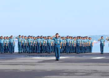 Apel Khusus yang dipimpin langsung oleh Panglima Komando Armada II Laksda TNI I G. P. Alit Jaya, S.H., M.Si., di Dermaga Madura Koarmada II, Ujung Surabaya.
