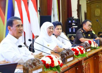 Rapat Koordinasi (Rakor) Percepatan Program Hilirisasi Perkebunan di Gedung Negara Grahadi Surabaya