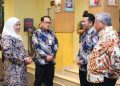 Gubernur Jatim Khofifah Indar Parawansa di sela gelaran Jatim Retreat 2026 yang diselenggarakan di Badan Pengembangan Sumber Daya Manusia  Provinsi Jawa Timur.