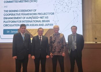 Foto bersama di sela forum ASEAN University Network/Southeast Asia Engineering Education Development Network (AUN/SEED-Net) Steering Committee Meeting 2026.