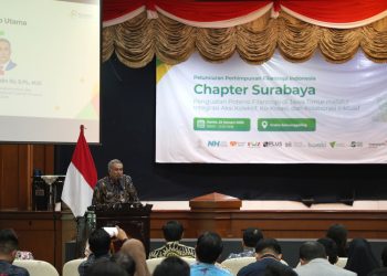 Peluncuran Perhimpunan Filantropi Indonesia (PFI) Chapter Surabaya yang digelar di Graha Sawunggaling, Surabaya.