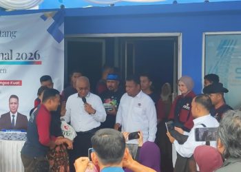 Bakti sosial untuk warga pra sejahtera dalam rangka peringatan HPN 2026 di Serang, Banten.