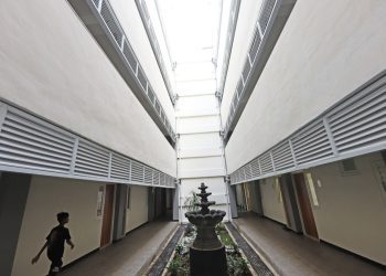 Foto ilustrasi salah satu rumah susun yang dikelola oleh Pemkot Surabaya.