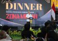 Gala Dinner film Zona Merah di Lobi Lantai 2 Balai Kota Surabaya.