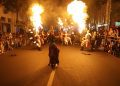 Kemeriahan Surabaya Vaganza yang berlangsung mulai Tugu Pahlawan sampai monumen Bambu Runcing.